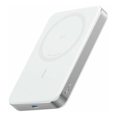Внешний аккумулятор с беспроводной зарядкой Anker 10000mAh MagGo Ultra-Slim A1664 Белый