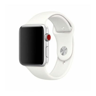 Ремешок для Apple Watch 38/41 mm HOCO WA01 Flexible Series Classic Sports Silicone Strap White