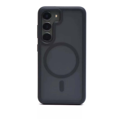 Чехол для Samsung S24 c MagSafe Silicone Case Black, чёрный