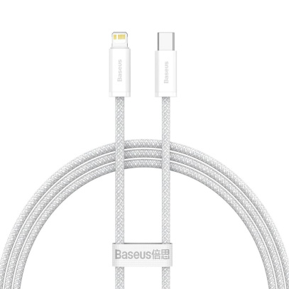 Кабель Baseus Dynamic Series Fast Charging Data Cable Type-C - Apple Lightning, 20W, 1 м (CALD000002) Белый