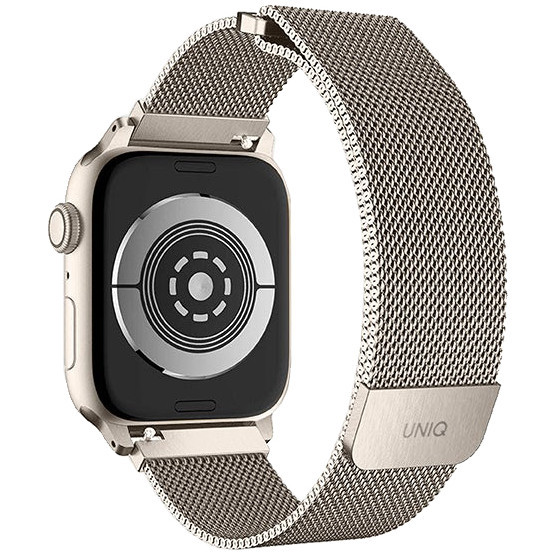 Ремешок для Apple Watch 41/40/38 mm UNIQ Dante Strap Mesh Steel (41MM-DANSLGT) Starlight
