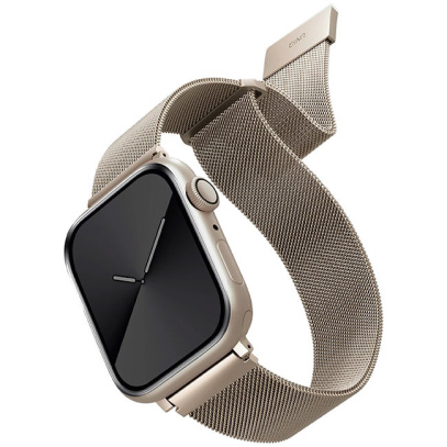 Ремешок для Apple Watch 41/40/38 mm UNIQ Dante Strap Mesh Steel (41MM-DANSLGT) Starlight