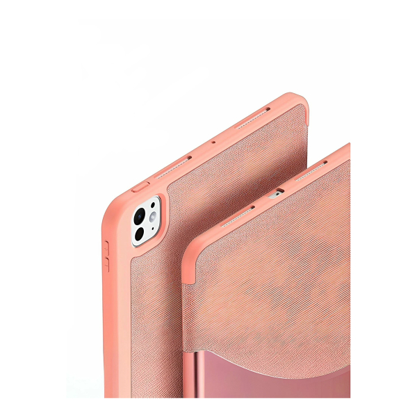 Чехол книжка для iPad Pro 13" M4/M5 Dux Ducis Domo Series Pink, розовый