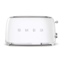 Тостер на 4 ломтика SMEG 50s style (TSF02WHEU) Белый