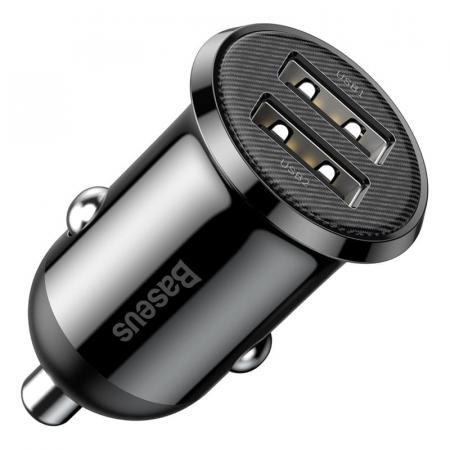 Автомобильное зарядное устройство Baseus car charger Grain Pro Dual USB 4.8A (CCALLP-01) Черный