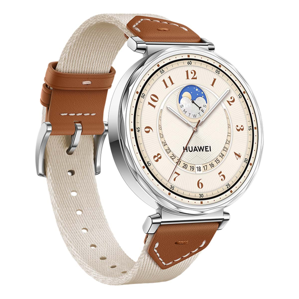 Часы HUAWEI Watch GT 5 Silver, 41 мм, цвет корпуса серебряный, цвет ремешка бежевый