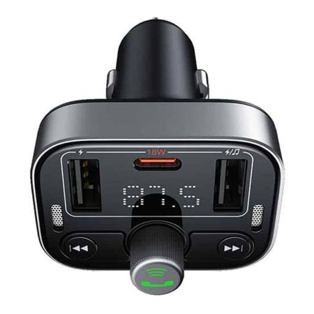 Автомобильное зарядное устройство/FM-модулятор/трансмиттер Baseus S-09 Pro Series Car FM Transmitter (C10762200113-00) Черный