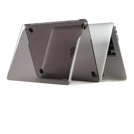 Чехол для MacBook 14 Pro WiWU Ultra thin hard shell case transparent black, черный