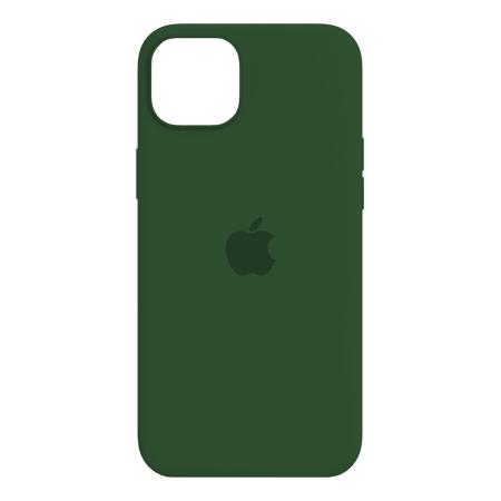 Чехол Silicone Case для Apple iPhone 15 Plus Тёмно-зелёный