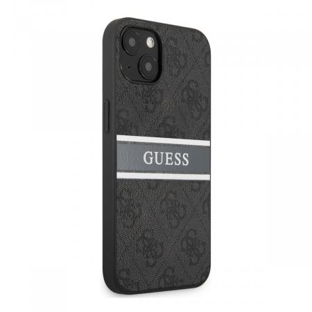 Чехол Guess для iPhone 13 PU Saffiano with metal logo Hard (GUHCP13MPSASBGR) Серый