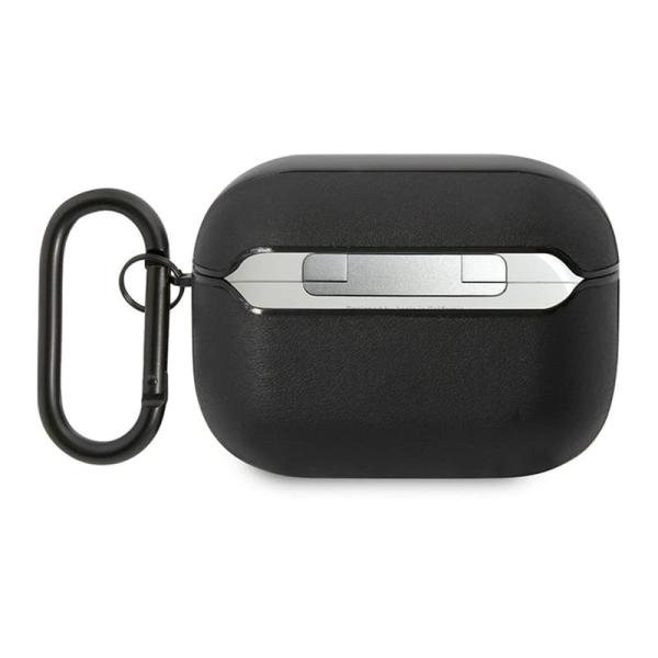 Чехол AMG для Airpods Pro Genuine leather with stamped logo (AMAPSLWK) Черный