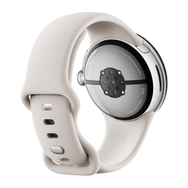 Часы Pixel Watch 3, 41 мм, Wi-Fi, Polished Silver/Porcelain, серебристый